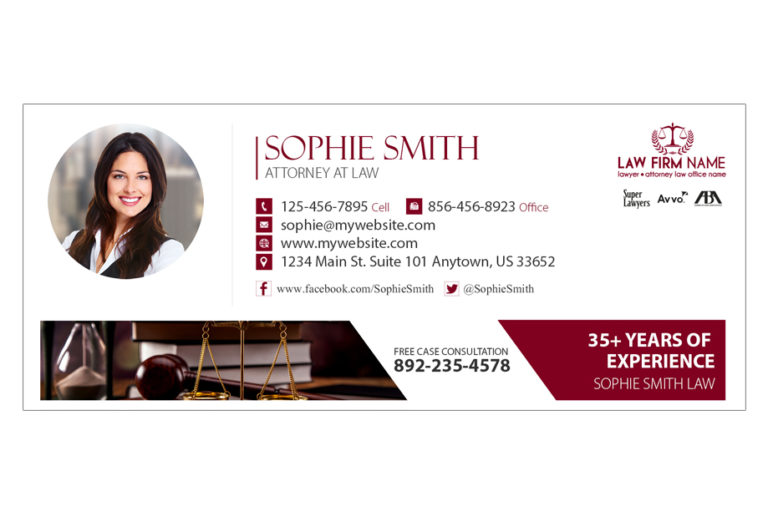 Lawyer Email Signature Template 08 Law Firm Email Signatures