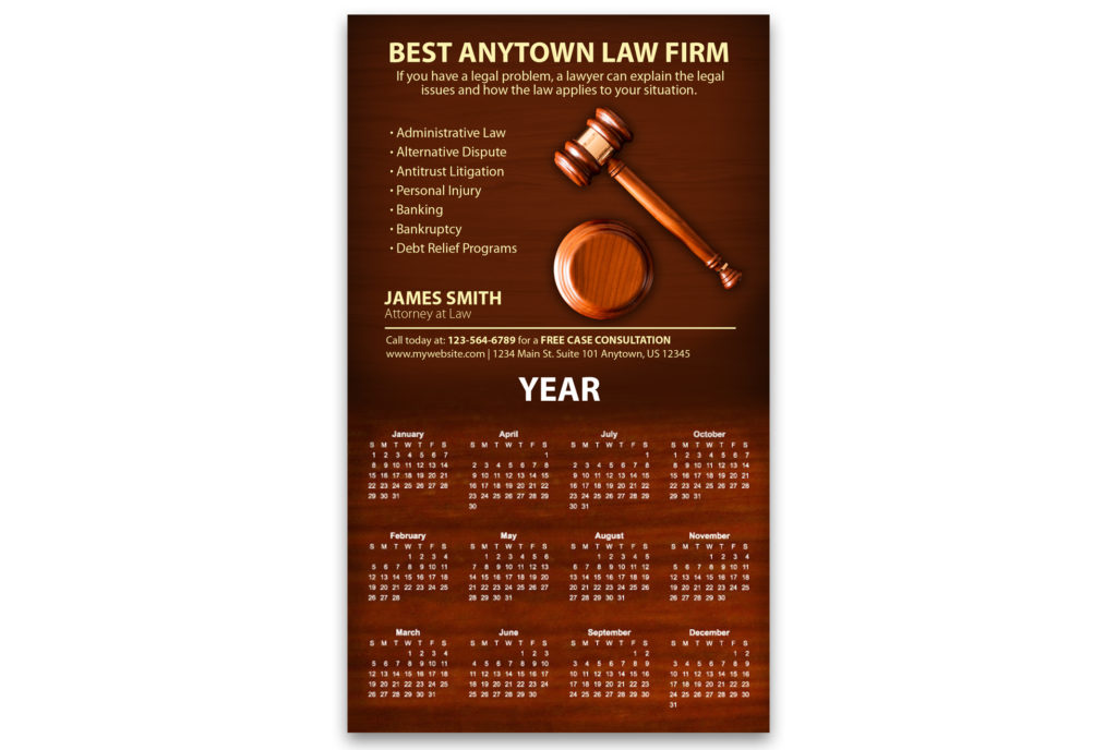 Lawyer Calendar Template 03 Law Firm Calendar