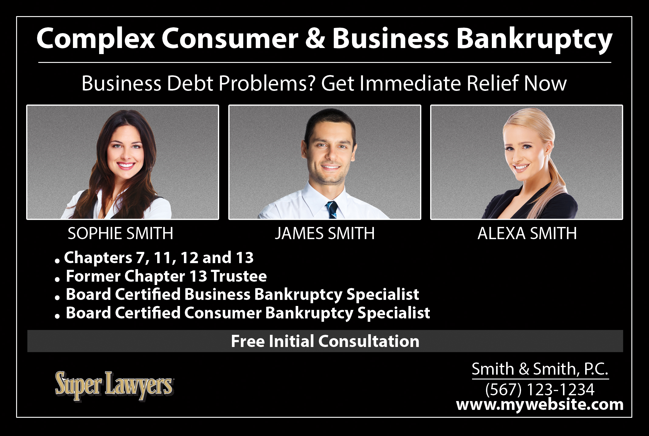 Bankruptcy Cards, Complex Consumer Cards, Business Bankruptcy Cards, Lawyer Cards, Law Firm Cards, Attorney Cards, Legal Cards, Law Office Cards, Ticket Law Firm, Ticket Lawyer, Traffic Lawyer, Ticket Attorney