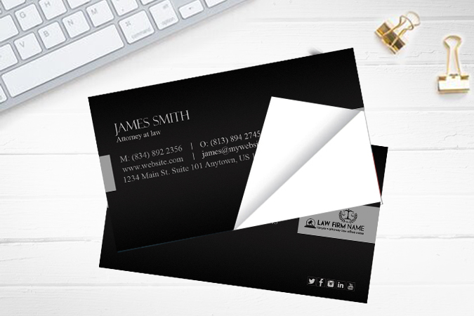 Lawyer Business Card Stickers, Attorney Business Card Stickers, Law Firm Business Card Stickers